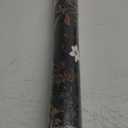 Black Floral Wallpaper Peel and Stick Wallpaper Leaf Wallpapers Gold Leaf Contact Paper for Cabinets Waterproof Self Adhesive Wall Paper for Kitchen Countertop Wall 17.5" x 393"