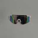 FEISEDY Sports Sunglasses for Men, Women and Teens - Baseball, Biking, Cycling UV400 Protection B2388 (75mm, 011-white Pink)