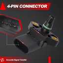 MAP Sensor Manifold Absolute Pressure: Compatible with VW Audi 0281002976 0281002977 03G906051E 03G 906 051 E,2006-20 VW Jetta Golf GTI,2004-16 Touareg,2017-19 Audi Q7,2002-08 A4,2006-12 A3,2004-09 TT