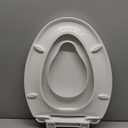 Toilet Seat, Elongated Toilet Seat with Toddler Seat Built in, Potty Training Toilet Seat Elongated Fits Both Adult and Child, with Slow Close and Magnets- Elongated (White)