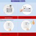 16 Minutes Voice Recorder for Stuffed Animals,Voice Box for Recordable Presents,Recordable Button Sound Box for Crafters,Hobbyists,Stuffed Animals,School Presentations,Personalized Items,etc.