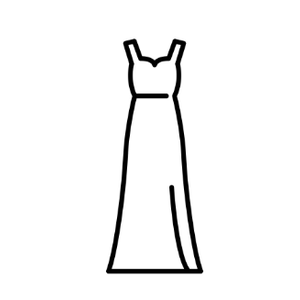 Long Brown Dress, M 