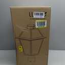 LUTEC Outdoor Solar Lamp Post Light with Motion Sensor, Dusk to Dawn Waterproof Pole Light Head with Three Modes, Exterior Black Solar Powered Fence Post Light Fixtures for Outside