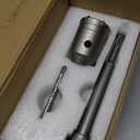 2" Concrete Hole Saw, 50mm Tungsten Steel Core Bit for Cinder Block, Brick, Rock, Plank Walls for Pipes or mini Split Lines, with SDS Plus Shank and 2 Center Positioning Drill Bits.