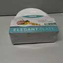 POSATE 60PCS White Disposable Plastic Plates, Heavy Duty Plates for Wedding/Party, 30PCS Dinner Plates 10.25 and 30PCS Dessert/Salad Plates 7.5, White Plates for Party Event