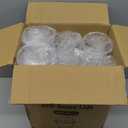 Lullaby 200Pack 9oz Clear Plastic Cups with Dome Lids, Dessert Cups with Lids, Disposable Parfait Cups, Party Cups Cupcake for Parties and Daily Use