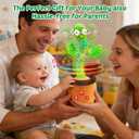 Baby Toys Dancing Talking Cactus for Toddlers, Interactive Boys Girls Funny Gifts for Infants 6-18 Months, Volume Adjustable, Mimicking Singing Repeating Recording Light Up Toy with English Songs
