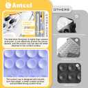 2 x Anteel Medium-Sized Silicone Suction Phone Case Adhesive Mount, Enhanced Suction Power and Upgraded Thickened Sticky Phone Grip, Durable, Hands-Free Sticky Phone Holder, 2.28"x3.46" (Translucent)