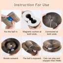 Old Version Magnetic Magic Organ Cat Scratcher Toy, Extra-Thick & Large Cardboard Cat Scratching Board Toy with Bell Ball, Interactive Enrichment Toy for Indoor Cats & Kittens