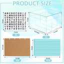 4x6 Index Card Holder Acrylic Index Card Organizer Clear Index Card Box Flash Card Holder with 5 Index Card Dividers Recipe Cards Holder Notecard Storage Box 150 Ruled Cards Stickers For Office Desk
