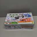 JOYIN 4 Packs Emergency Vehicle Toy Playsets, Friction Powered Vehicles with Light and Sound, Including Fire Truck, Ambulance, Play Police Car and Helicopter, Toddler Kids Boys Gifts