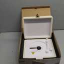 RetroBeat Time Vintage Portable Music Box  CD with Speakers, Bluetooth Transmitter, Rechargeable, USB/AUX, MultiMode Gift(White)