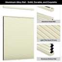 LazBlinds Top Down Bottom Up (TDBU) Cordless Cellular Shades, Blackout Light Blocking Honeycomb Shades Thermal Insulation Noise Reduction Blinds for Windows, 27" W x 64" H, Cream