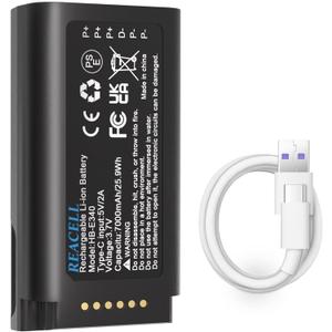 E340 Battery Compatible for eufy Video Doorbell E340, 7000mAh High Capacity Replacement Battery for E340 Video Doorbell