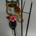 Owl Decorative Solar Light Garden Decor Landscape Path Lights for Outside Yard Patio 41.5" Waterproof Pathway Lawn Art Outdoor Figurine Light Solar Powered Garden Stakes Birthday Present Gift