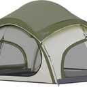 Vidalido 3-4 Person Camping Tent with 2 Large Mesh Door 4 Mesh Window Family Tents, Double Layer Waterproof Portable Easy Setup Camp Tent, Canvas Dome Tents for Camping Outdoor Hiking and Backpacking, 126 x 76.8 x 66.1"