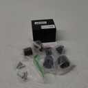 EATAKWARD 4Pcs Trailer Door Holder Kit, Black Low Profile Bumper Door Holder Replacement for Most RV Trailer Camper Cargo Hold