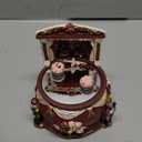 Lightahead Nutcracker Musical Skating Pond with Beautiful Soldier Couple Skating on The Pond Christmas Music Box Ideal Gift for Ages 15 and Up