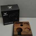 Walnut Espresso Tamping Station 54mm for Breville Machines Espresso Accessories Organizer Tamper Distributor Portafilter Holder and Multi Accessory Storage