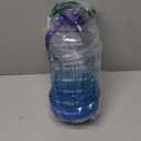 AQUAFIT Half Gallon Water Bottle with Time Marker - Straw & Chug Lid - BPA Free Gym Water Bottle with Straw - Big Gallon Jug (Blue Skies, 64 oz - 2 Lids)