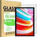 GOZOPO Screen Protector for Teclast M40 /Teclast M40 Pro /P20HD 10.1 inch tablet, [Scratch Resistant] Tempered Glass Film, 2-Pack