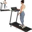 Foldable Treadmill with Incline Treadmill with Home Removable Desk Workstation 3.0 HP 3 in 1 Folding Small Compact Walking Treadmills 300 Lbs Capacity for Home Office (TouchScreen without remote - 9% Incline)