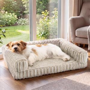 Bedsure ComfyFleece® Memory Foam Orthopedic Dog Bed Medium Size Dog 30"