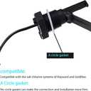 Flow Switch Assembly GLX-FLO-RP for Hayward Goldline Aquarite Salt Systems, Pool Flow Sensor Suitable for Hayward Salt Cell and Salt Chlorine Generator System, with 15-Foot Cable (Matte Black)