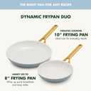 GreenPan Nonstick Reserve Pro 10” & 12” Frying Pan Set, NSF Certified Ceramic, Hard Anodized PFAS-Free Skillets, Stainless Steel Handles, Oven & Dishwasher Safe, Glacier Blue