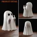 Halloween Ghost Figurine, Spooky Cute Ghost Ornaments for Home, Desk, Party Decor, Halloween Statue Indoor & Porch Decor (Cute Ghost)