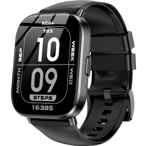Smart Watch for Men Women, 2.01" HD Touchscreen Fitness Watch, Bluetooth Calls, 120+ Sports Modes, Music Control , 24/7 Heart Rate and Sleep Monitor, IP67 Waterproof, iOS Android Compatible (Black)