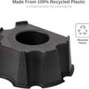 RTS Home Accents 55-Gallon Rain Barrel Stand, Made from 100% Recycled Material, Black