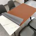 Dining Table Cover for Dining Room Table - Can Be Used On Both Sides Waterproof and Easy to Clean Good Flatness Used for Dining Table(Brown+Gray 44x60)
