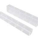 WALFRONT Acrylic Straw Holder Organizer, Space Saving Double Sided Adhesive Storage for Kitchen Counter and Restaurant, Holds 15lbs High Capacity Transparent Dispenser