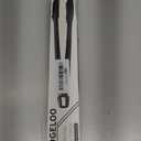 Professional Stainless Steel Kitchen Tongs, Food-Grade Silicone Anti-Slip Design with Comfortable Grip, Multi-Purpose for Salad Serving, BBQ and Cooking- 12'' Black