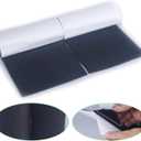6 Inches Width 1 Yards Length | self-Adhesive Hook and Loop Style Sheets | Super Sticky Glue Nylon Patch | Strips | Patch | Fastener, Black (6in x 1yd)