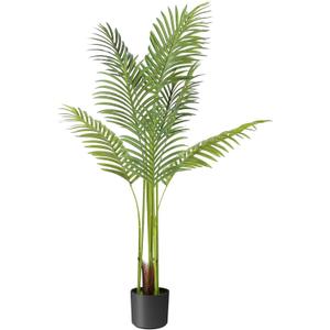 Artificial Bird of Paradise Plant Fake Tropical Palm Tree for Indoor Outdoor, Perfect Faux Plants for Home Garden Office Store Decoration (Palm Tree 120cm)