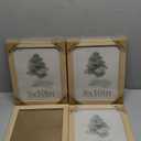 8x10 Picture Frame 4 Pack, Textured Natural Wood, HD Tempered Glass, Gallery Photo Frame, Table or Wall Display