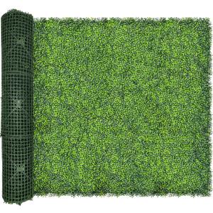 Artificial Ivy Privacy Fence Screen,128"x 72" (64 SQFT) UV-Anti Faux Boxwood Roll Grass Wall Panels for Patio Balcony Privacy, Garden, Backyard Greenery Wall Backdrop Decor