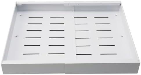 2 Pack FAMKIT Expandable Pull Out Cabinet Organizer, No Drilling Slide-Out Drawer with Adhesive Nano Film, Adjustable Width 12.6-20.5in Shelf Storage Drawer for Kitchen Base Cabinet Organization