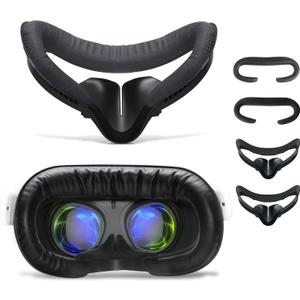 2 Pack Face Pad for Oculus Quest 2, Facial Interface & Face Cover Pad, Anti-fogging Sweatproof Face Cushion for VR Meta Quest 2 Accessories Replacement