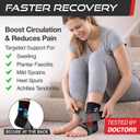 Sleeve Stars Ankle Brace for Women & Men, Ankle Wrap for Sprain, Compression Sleeve for Plantar Fasciitis Relief, Easy Customizable Support: w/ Removable Strap (Single/M:10"-12"/Black)