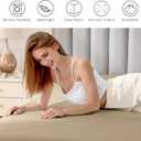 FreshCulture Pure Cotton Fitted Sheets Twin Size, 300 Thread Count Percale Sheets for Twin Size Bed, Soft & Breathable Cotton Sheets, Luxury Fitted Sheets Only (Beige)