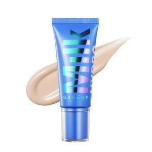 Milk Makeup Hydro Grip Hydrating Gel Skin Tint – 12HR Lightweight Buildable Coverage with Hyaluronic Acid for Natural Dewy Finish – NonComedogenic – 3 Fair w/Cool Undertones, 1oz