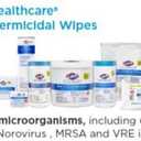 Clorox Healthcare Bleach Germicidal Wipes, 6" x 5", 150 Count Canister 