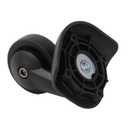 1 Pair Replacement Wheels 360 Swivel Suitcase Casters for Luggage Black (W293)