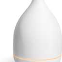 InnoGear Oil Diffuser, 300ML Ceramic Diffuser for Essential Oils Handcrafted Aromatherapy Diffuser Ultrasonic Cool Mist Humidifier with 4 Timers Waterless Auto Off for Room Office, White Base, Large