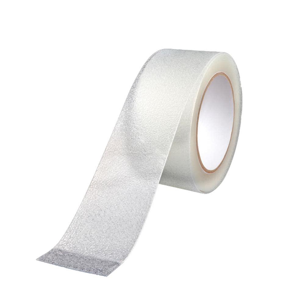 SANKEMU Anti Slip Transparent Anti Slip Tape, 2 inch by 16.5 feet, Non-Slip Traction Grip Tape to Tubs, Boats, Stairs, Clear, Soft, Comfortable for Bare feet