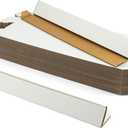 Triangle Mailing Tube, 18.25x2x2 inch Cardboard Box, 25-Pack