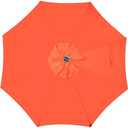 Blissun 9 ft Solar Umbrella, 32 LED Lighted Patio Umbrella, Table Market Umbrella, Outdoor Umbrella for Garden, Deck, Backyard, Pool and Beach (Orange)